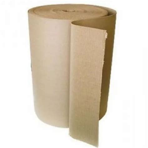 Brown Plain Corrugated Paper Roll For Packaging Gsm Gsm At Rs