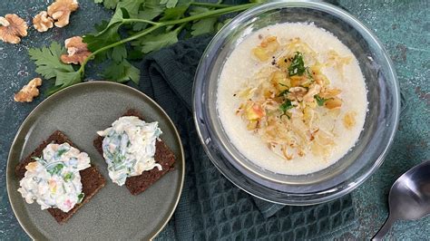 Rezept Sauerkraut S Ppchen Mit Apfel Nuss Quarkcreme Rezepte Ard