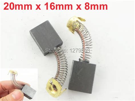 20 Pcs 20mm X 16mm X 8mm Electric Motor Carbon Brushesbrush Brushbrush 20brush Electric