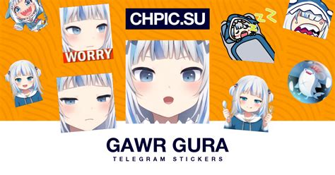 Telegram Sticker From Gawr Gura Pack