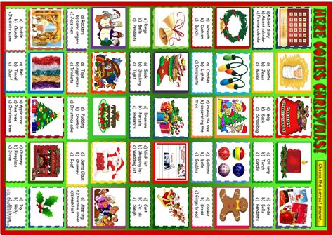 Here Comes Christmas Multiple Choic… English Esl Worksheets Pdf And Doc