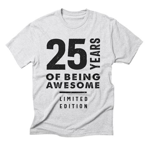 25 Year Old Gift 25th Birthday Gift Ideas Mens And Womens 25th