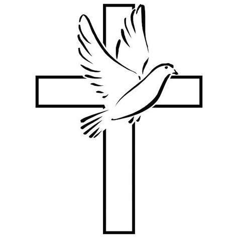 Cross With Dove Clipart Best