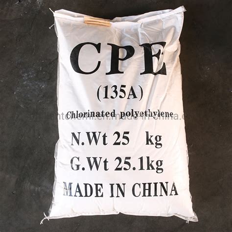 PVC Impact Modifier Wire Material CPE135A Chlorinated Polyethylene