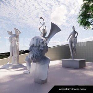 Pack 1 Sculptures Revit Esculturas Revit Bimshares Bimshares