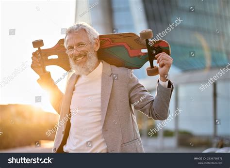 Elderly Healthy People Lifestyle Extreme Sport Concept Images