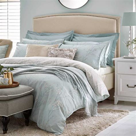 Laura Ashley Bedding PUSSY WILLOW Duck Egg Closs Hamblin