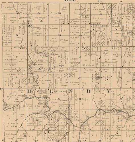 Vernon County Missouri 1886 Old Wall Map With Landowner And Etsy