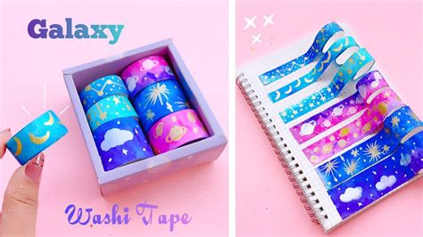 Homemade Galaxy Washi Tape Set For Journal How To Make Washi Tape