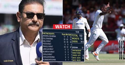 Watch Ravi Shastri Takes A Dig At Team India After Batting Collapse On Day 1 Of Second Test