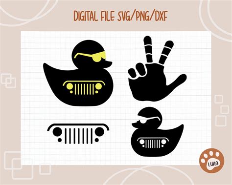 Duck SVG Jeep SVG Duck Clipart Jeep Clipart Jeep Sign svg | Etsy