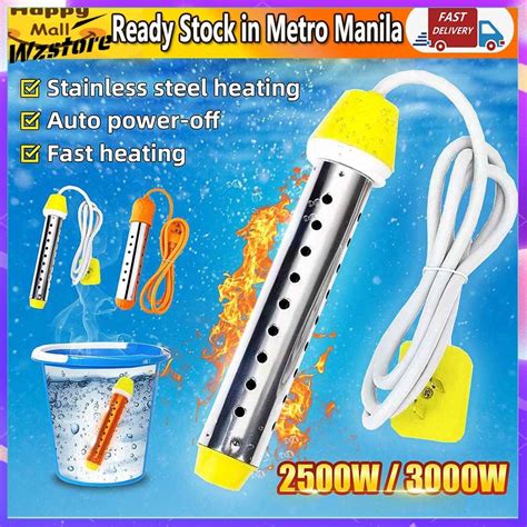 W W V Portable Heater Stainless Steel Electric Immersion