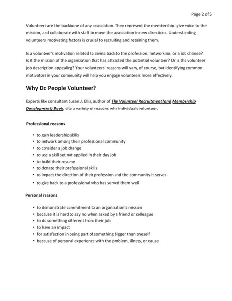 Motivators To Recruit And Retain Volunteers PDF