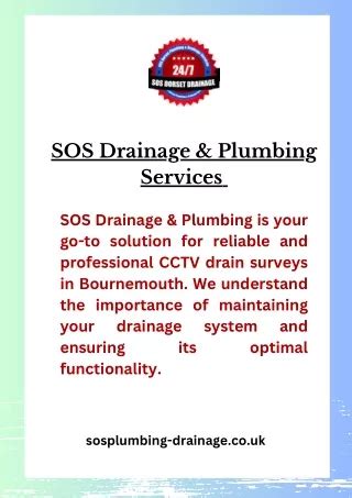 SOS Drainage Plumbing Online Presentations Channel