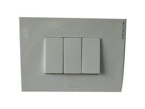 Vihan Three Module Electric Switch At Rs 45piece In Saharanpur Id