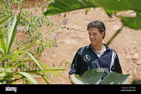 German National Soccer Team Captain Michael Ballack Poses At The Luxury