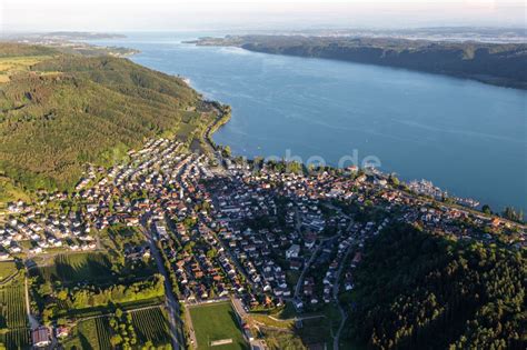 Luftaufnahme Ludwigshafen Ortskern Am Uferbereich Des Bodensee In