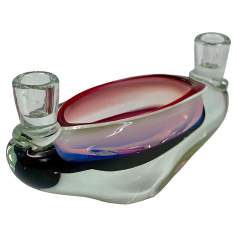 Three Murano Glass Votive Candle Holders At 1stdibs