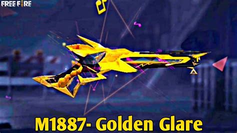 M Golden Glare New Legendary Skin M Garena Free Fire Youtube