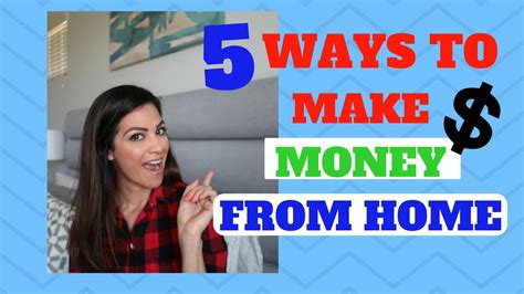 5 Ways To Earn Money From Home Youtube