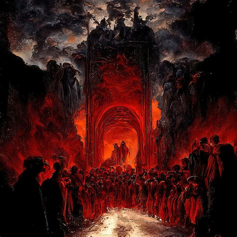 gates  hell  painting   fineartprints pixels