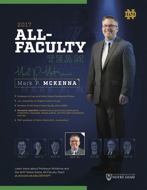 Professor Mark Mckenna Named To Notre Dames 2017 All Faculty Team