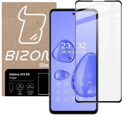 Bizon Szkło hartowane Glass Edge do Galaxy A72 5G czarne Opinie i