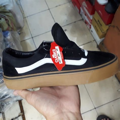 Jual Vans Sepatu Pria Original Autentic Old School Hitam Putih Sol Gum