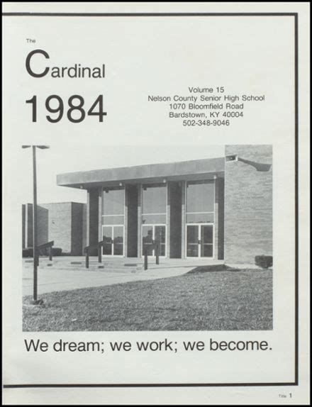 Explore 1984 Nelson County High School Yearbook Bardstown Ky Classmates