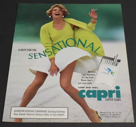 PRINT AD Sexy Heels Fashion Lady Capri Super Slims Cigarette Dirty Blonde PicClick UK