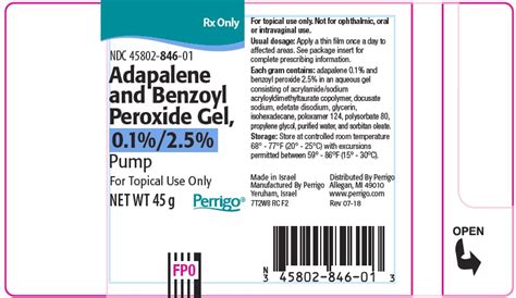 BUY Adapalene And Benzoyl Peroxide (Adapalene And Benzoyl Peroxide) .1 ...