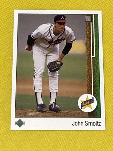 John Smoltz Upper Deck Rookie Rc Atlanta Braves Baseball Card Mlb