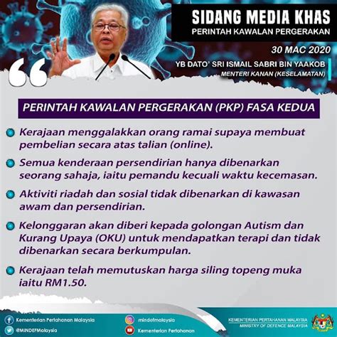 Sidang Media Khas Perintah Kawalan Pergerakan Mac