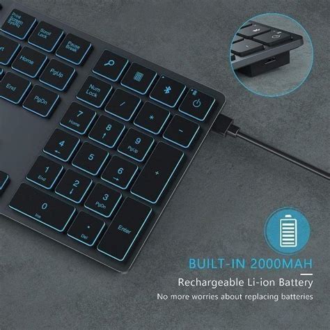 Jelly Comb Iwg Zxbt Bluetooth Backlit Keyboard Multi Devices Wireless