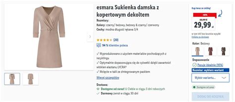 Eleganckie Sukienki W Lidlu Ju Od Z Podkre Laj Figur