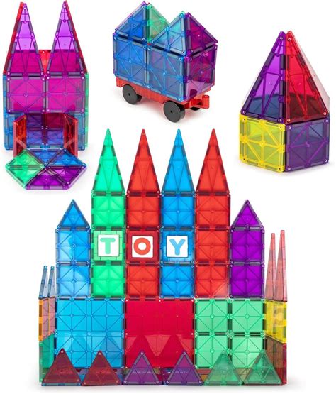 Playmags Lot De Blocs Magn Tiques Pour Enfants Avec Voiture