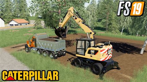 FS19 NEW CATERPILLAR M 315F MOBILE EXCAVATOR MODS TCBO MCE MAP FARMING