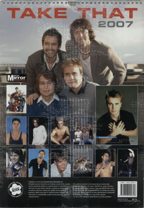 Take That 2007 Calendar Uk Calendar 357724 1846200652