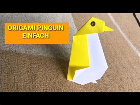 Origami Pinguin Pinguin Aus Origami Papier Origami Einfach Youtube