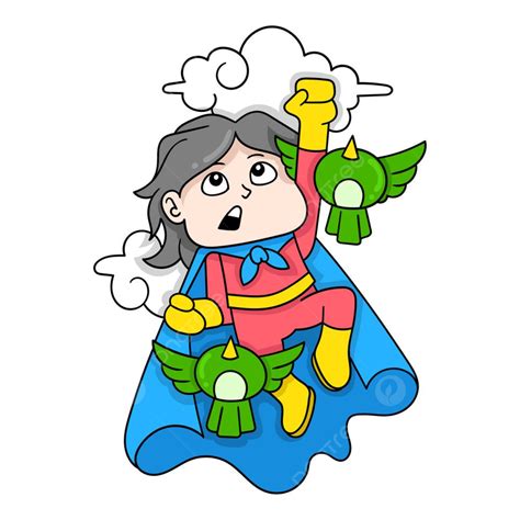 Flying Superheroes Clipart Hd Png Superhero Is Flying Through Space