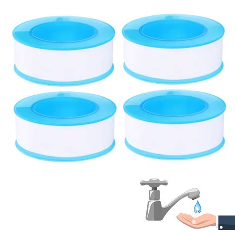 Siqian 4 Pcs Plumbers Tape, Ptfe Tape, Waterproof Thread Tape, Stop