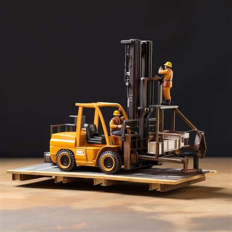 Premium Photo | Forklift on flatbed truck on isolated electronic