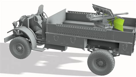 Thundermodel Plastic Scale Model Lrdg F Gun Truck