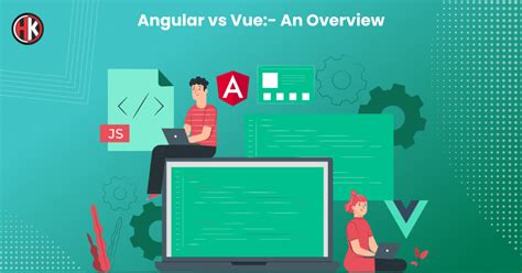 Two Developers Sitting And Working On Angular And Vue Framework On