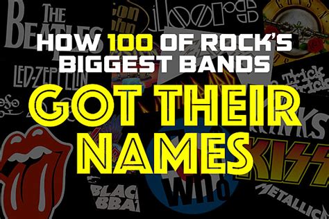 How 100 of Rock's Biggest Bands Got Their Names