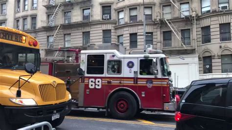 FDNY Engine 69 Responding Code 1 With MASSIVE Horn YouTube