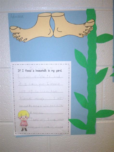 Jack And The Beanstalk Writing Fairy Tales Kindergarten Fairy Tales