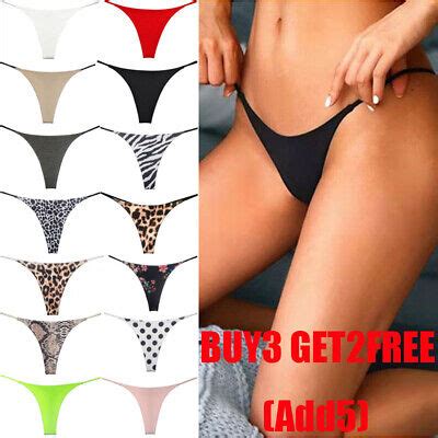 Women Lingerie Micro Sexy Thong G String Briefs Bikini Panties Knicker Underwear EBay