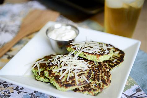 Crispy Broccoli Parmesan Fritters