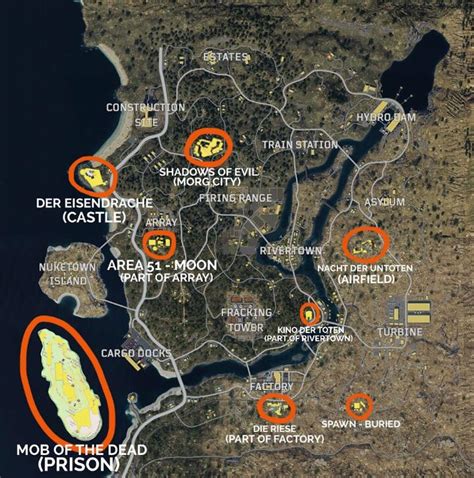 Here are some zombie map locations that could be put into blackout ...